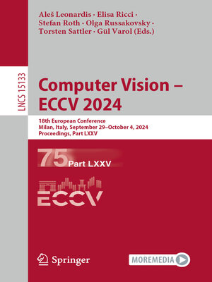 cover image of Computer Vision – ECCV 2024